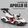 Масштаб 1/24 Apollo IE Суперкар Сплав Лимузин Литая Модель Автомобиля Игрушка Звук Свет Оттянуть Ребенка Подарок на День Рождения Коллекция Домашний Декор