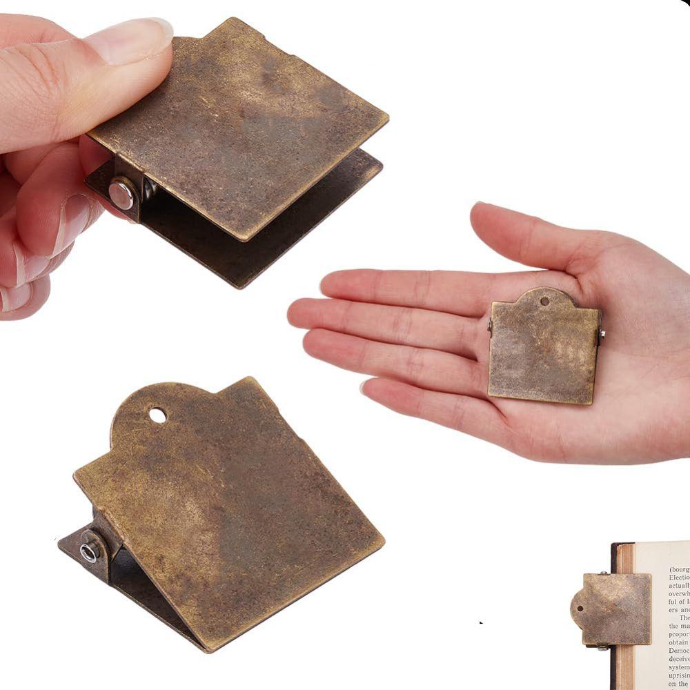 Metal Small  Binder Clamps Vintage Document File Organizer New Page Holder  Journaling