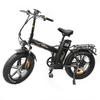 Emoko C94 20" 750W Складной Электровелосипед 48В35Ач Электровелосипед с Большим Запасом Хода, Электрический Велосипед с Полной Подвеской и Задним Багажником для Поездок на Работу и Отдыха на Природе