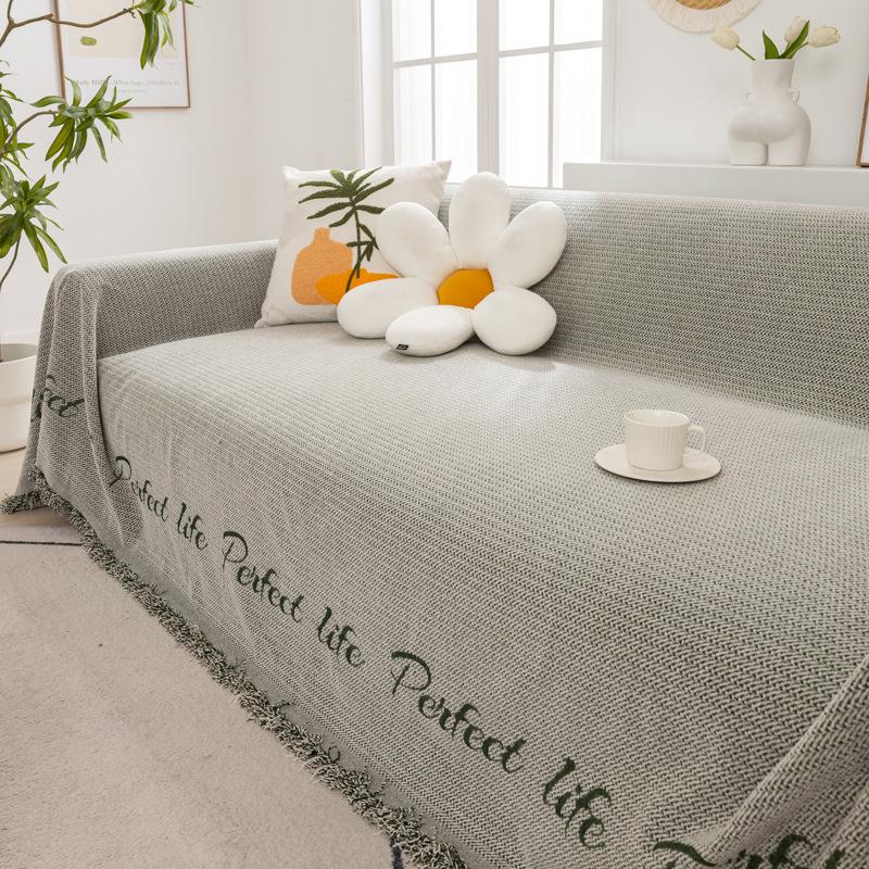 Chenille Sofa Cover Cloth Four Seasons Universal Nordic Simple Cover Blanket Ins Style Sofa Towel Universal All-Inclusive Cover Mat