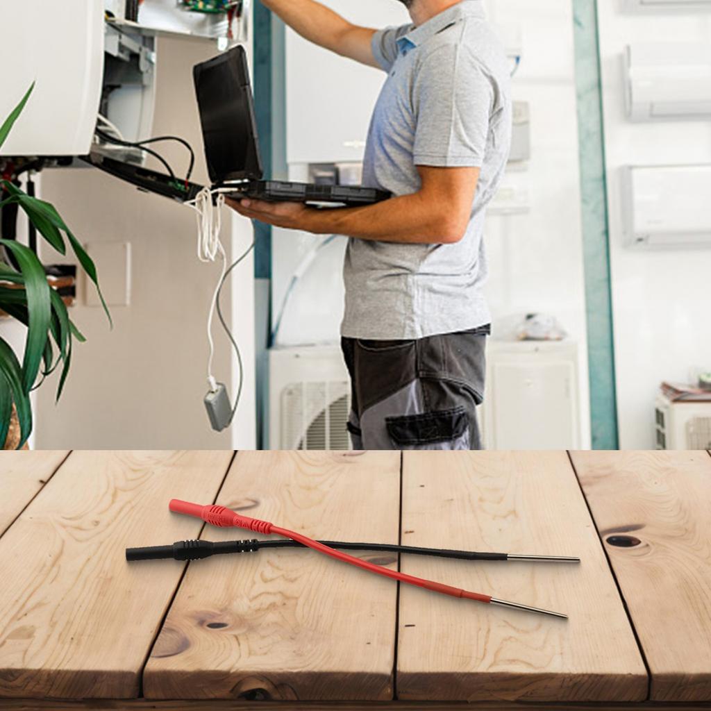 Гибкие силиконовые ложкообразные щупы для тестирования разъема типа «банан» 4 мм, 2 шт.