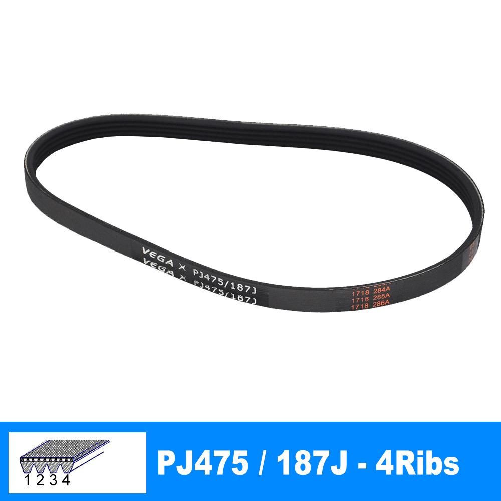 VEGA V-Belt PJ475 187J 3/4/5/6/7 Ribs For DIY Model Motor Belt Parts