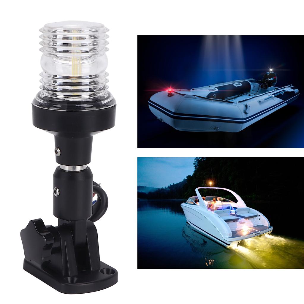 6in 3W Marine Boat Stern Anchor Signal Light White Navigation Lamp 3 Nautical Miles IP66 Waterproof
