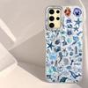 Чехол для телефона с текстурой морского животного, цветка и пера для Samsung Galaxy S25 Edge S24 S23 S22 S21 S20 FE Plus Ultra, чехол-накладка