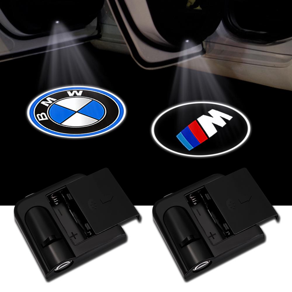 MLKQ6 Car styling Auto Door LED Decoration Wireless Welcome Light Logo Projector For BMW 3 5 6 7 1 Series Z4 X3 X6 E81 E71 E90 E93 F30