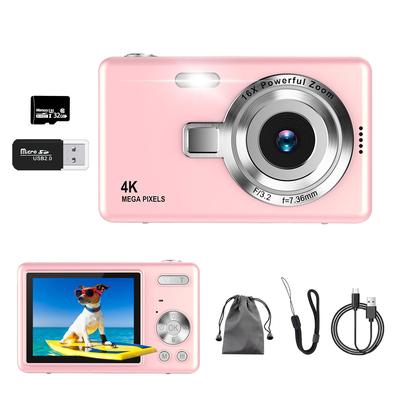 Цифровая камера с видео 4K 50 32 ГБ Micro SD AF Компактная Большая 16x Изображение Большая Японская Инструкция Идеально подходит для записи студентов и школьных поездок,