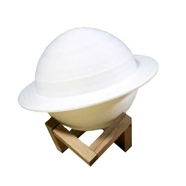 13/16/22 см 3D принт Сатурн ночник 16 цветов дистанционное сенсорное управление прикроватная лампа украшение спальни лунный свет подарки для детей