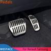 Car Pedals for Renault Captur Koleos Kadjar Duster Scenic Espace for Samung QM6 2016- Gas Brake Rest Pedal Cover