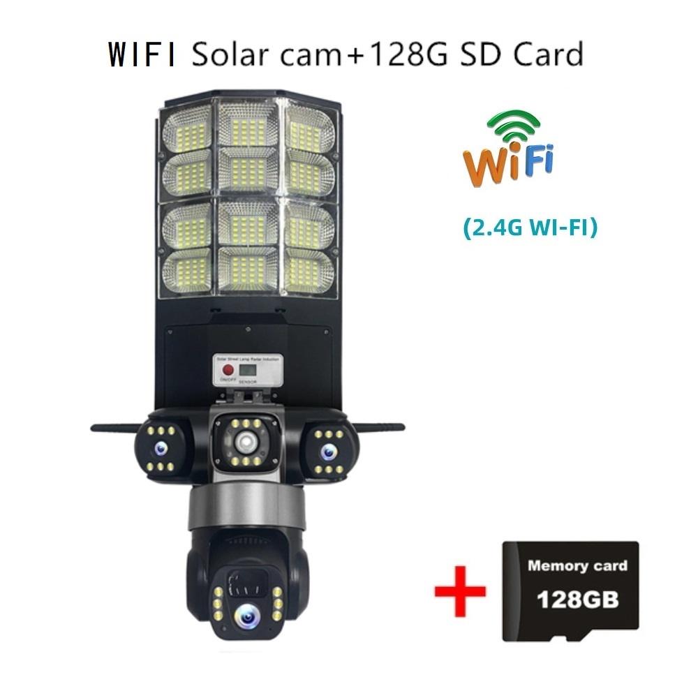4G Солнечный Монитор Многофункциональный Низкое Энергопотребление Пульт Дистанционного Управления Уличный Фонарь WIFI Интеллектуальная Трехэкранная Камера