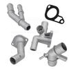 Car Aluminum Coolant Flange Upgrade Kit Engine Coolant Replacement A Set 06A121132A For MK4 1.8T TT Auto Accessories