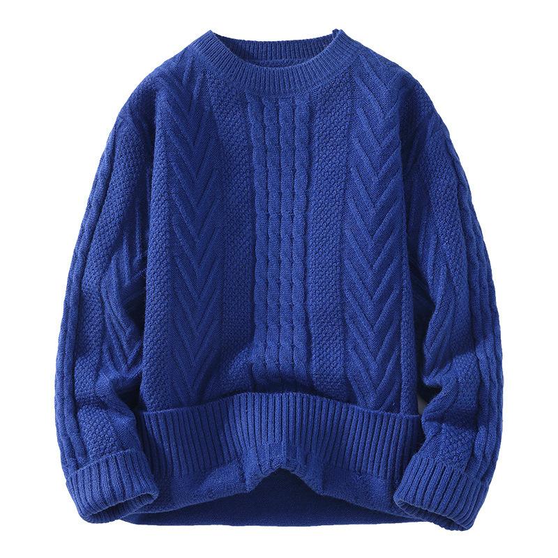 Hot Sale, Direct Supply, Autumn and Winter New Casual Crew Neck Sweater Bottom Knitted Sweater Large Size Loose Sweater