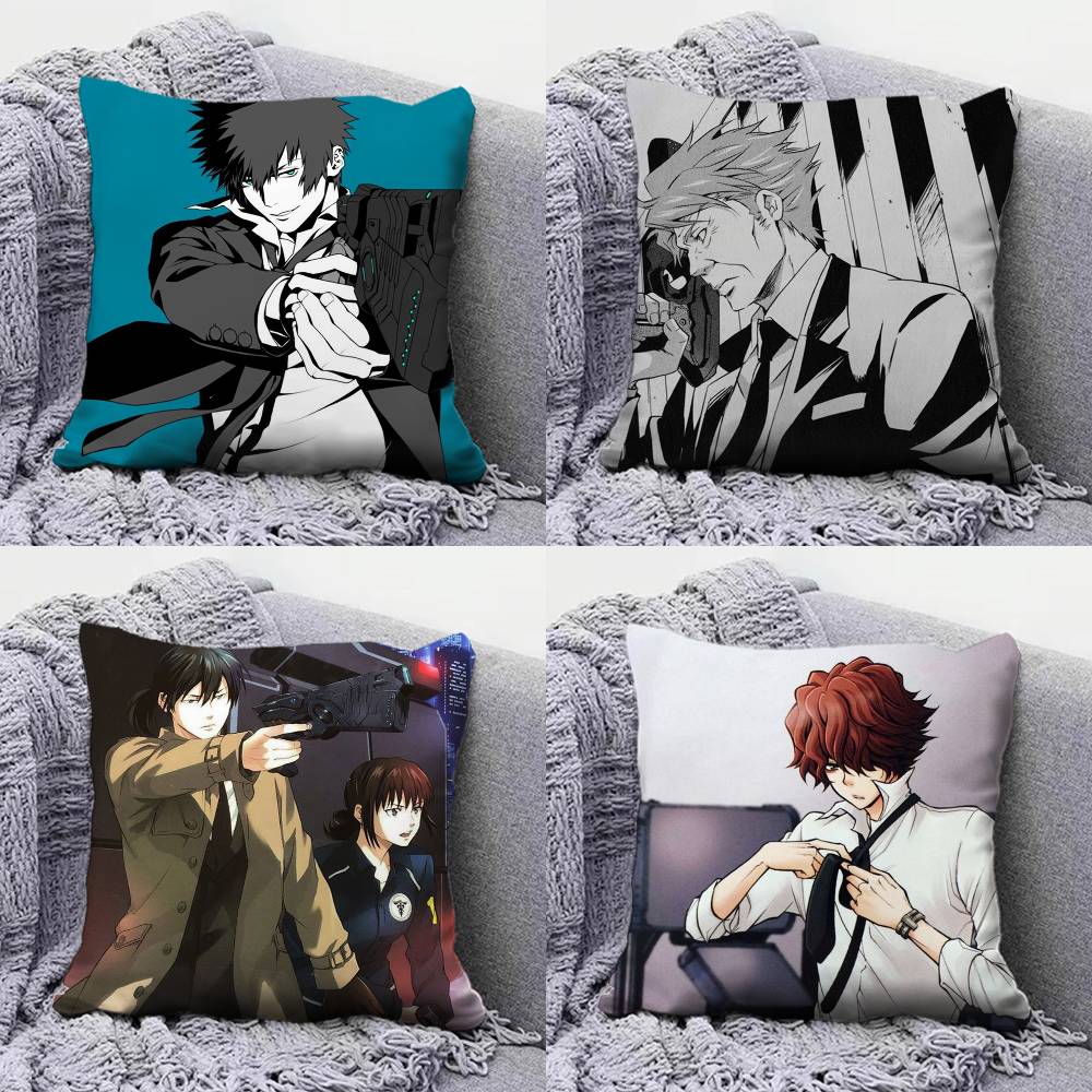 PSYCHO PASS Anime Pillow Covers Home Sofa Cushion Covers and Aecorative Custom