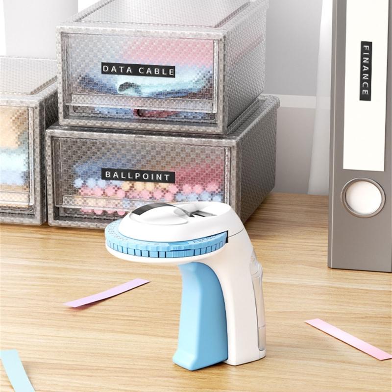 Household Embossing Label Maker Easy to Use Portable E975 Labelling Device for Print Price Date Names