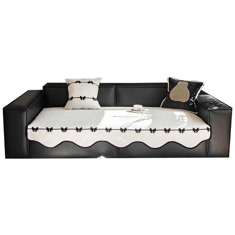 Soft Microfiber Sofa Cover With Reinforced Straps, Decorative Couch Cover And Washable Sofa Slipcover For Pets