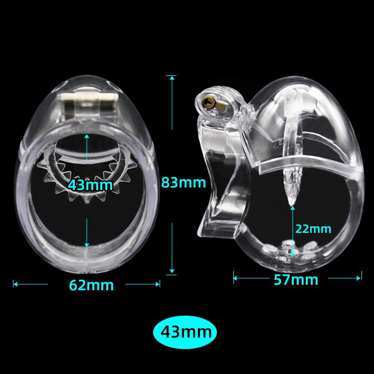 Men's Egg-Shaped Chastity Lock Cage CB6000 - Kinky Restraint Ring for Adult Use