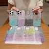 Two-color Glue Glitter Sequin Mobile Phone Case for Apple 16 Promax Small Fresh Women's Model for Apple 17 Protective Case
