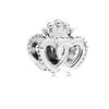 925 Sterling Silver Openwork Paw Print Infinity Charm Bead Fit New Bracelet Necklace Jewelry Gift For Women 