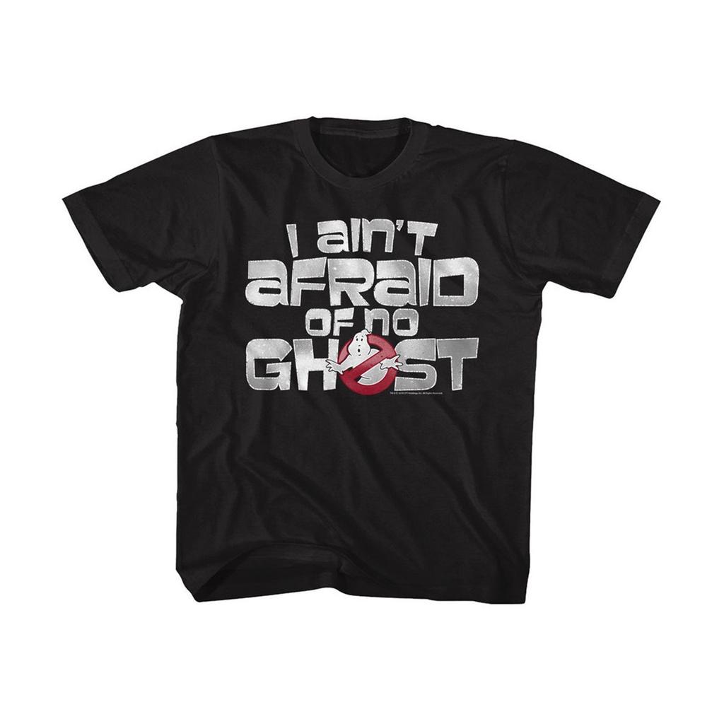 The Real Ghostbusters Ain't Afraid Black Youth T-Shirt
