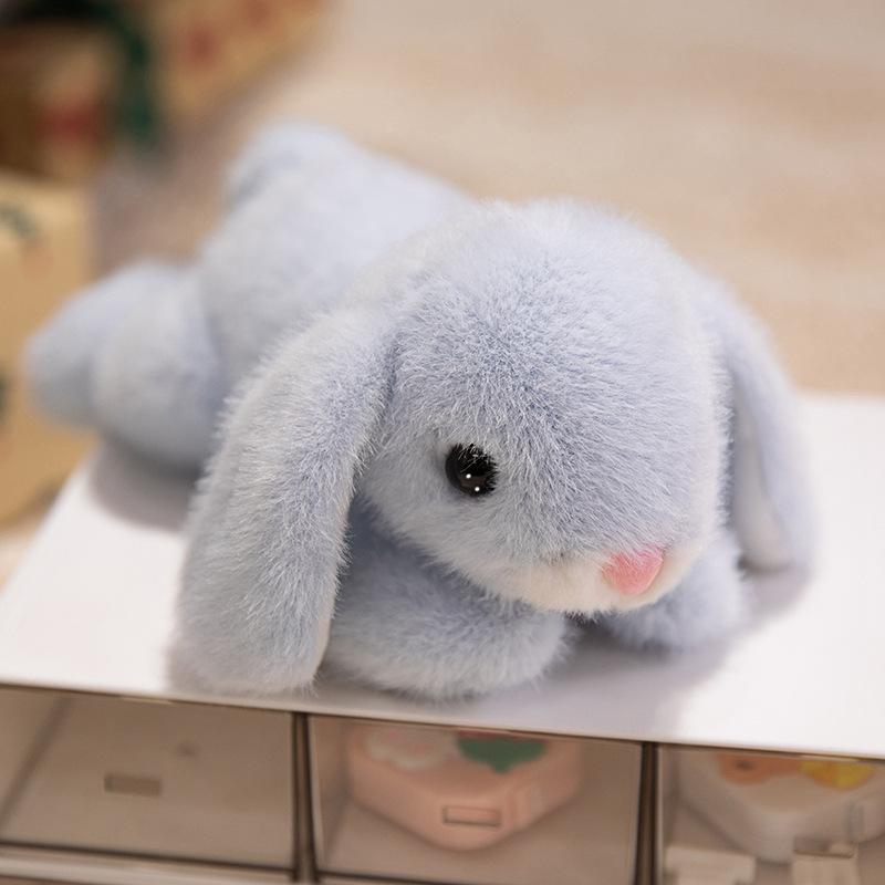 Fragrant long-eared rabbit cute animal palm treasure plush toy doll doll soothes sleep to accompany study and work