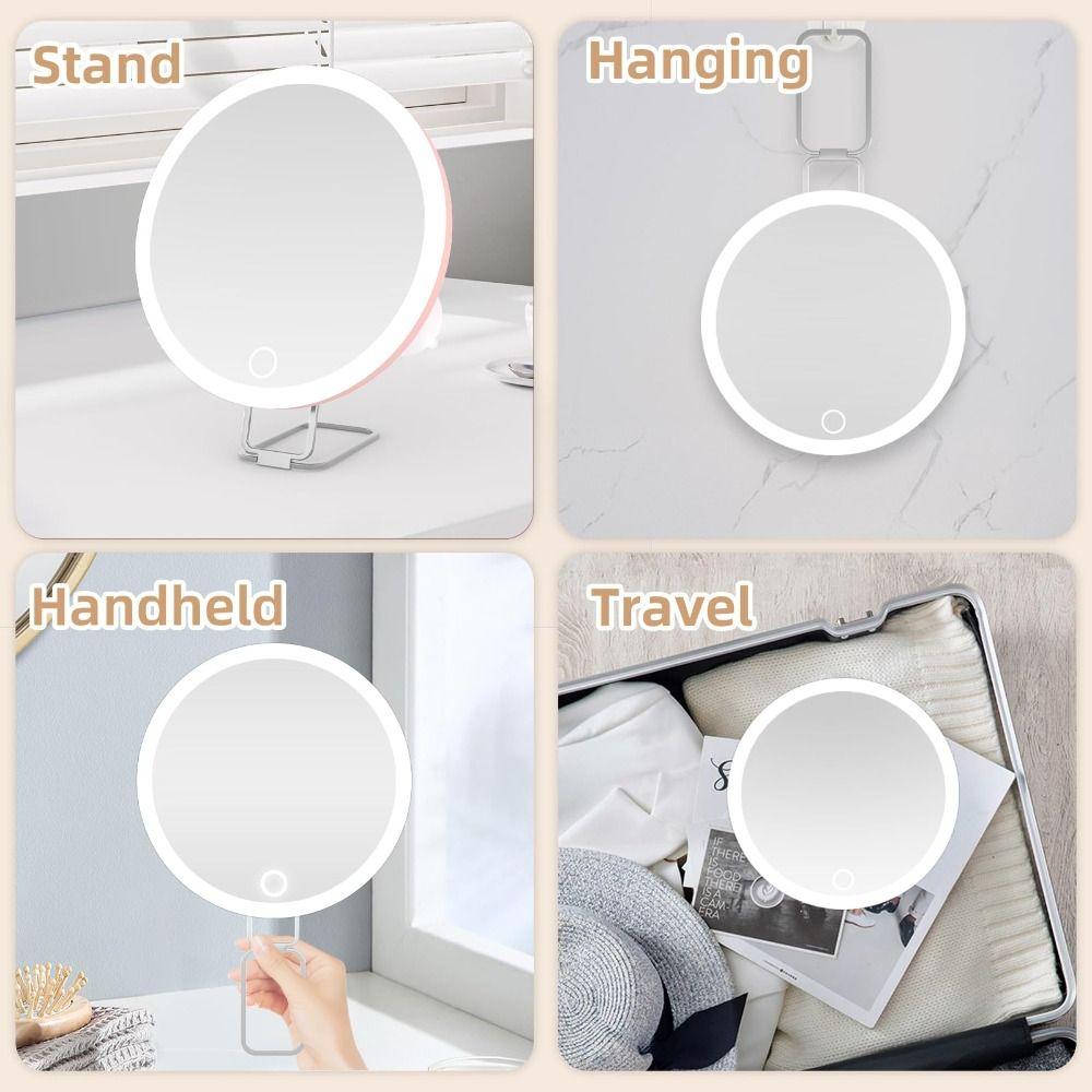 30X Makeup Magnifying Mirror Round Vanity Mirror Portable Travel Magnified Mirror  Desktop