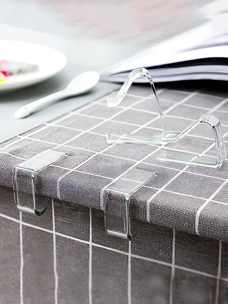 4 прозрачных высококачественных пластиковых зажима для скатерти с прочной функцией фиксации