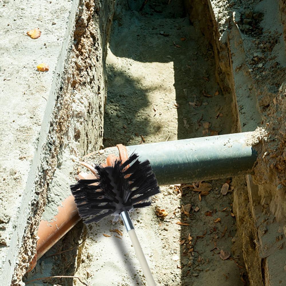 Стена для дымоходного канала Шестигранный инструмент для чистки Головка щетки Аксессуары для дымоходной щетки Щетка для чистки