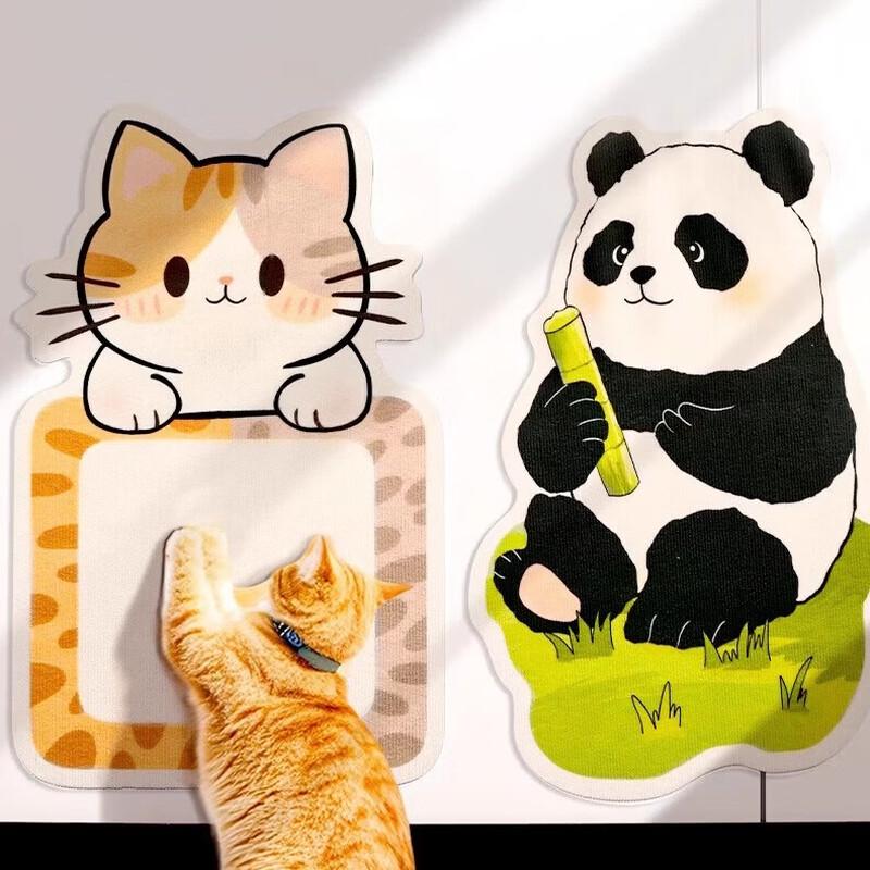 Meow Immortal Panda Wall-Mounted Cat Scratching Pad