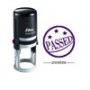 Personalized Teachers Stamps PASSED Round Self Inking 20 mm Rubber Stamp Custom Shiny