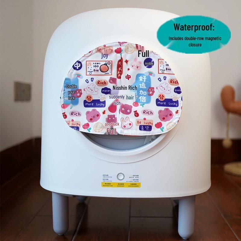 Автоматический туалет для кошек Petree второго поколения с защитой от запаха, пыленепроницаемой шторкой и мешком для отходов.