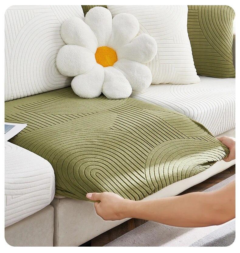 Жаккардовый чехол для подушки на сиденье дивана, эластичный съемный регулируемый чехол для дивана, чехлы для дивана, защита для мебели для домашних животных и детей