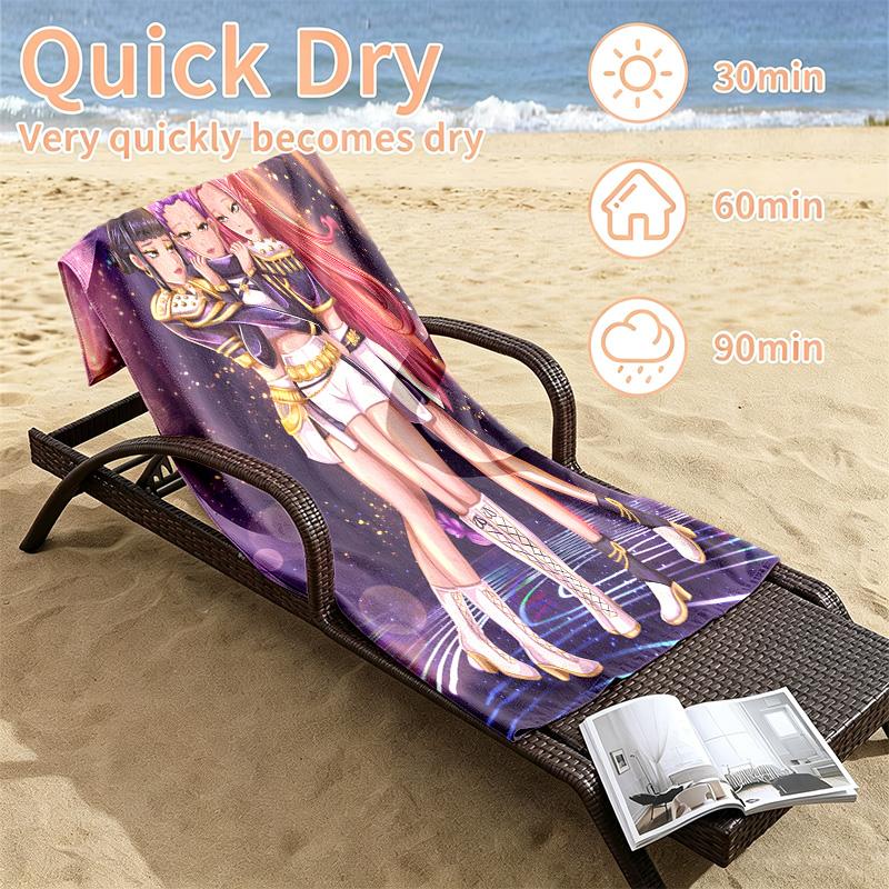 Kpop demon hunters Beach towels also serve as bath towels summer essential a musthave for the outdoors the beach and the pool