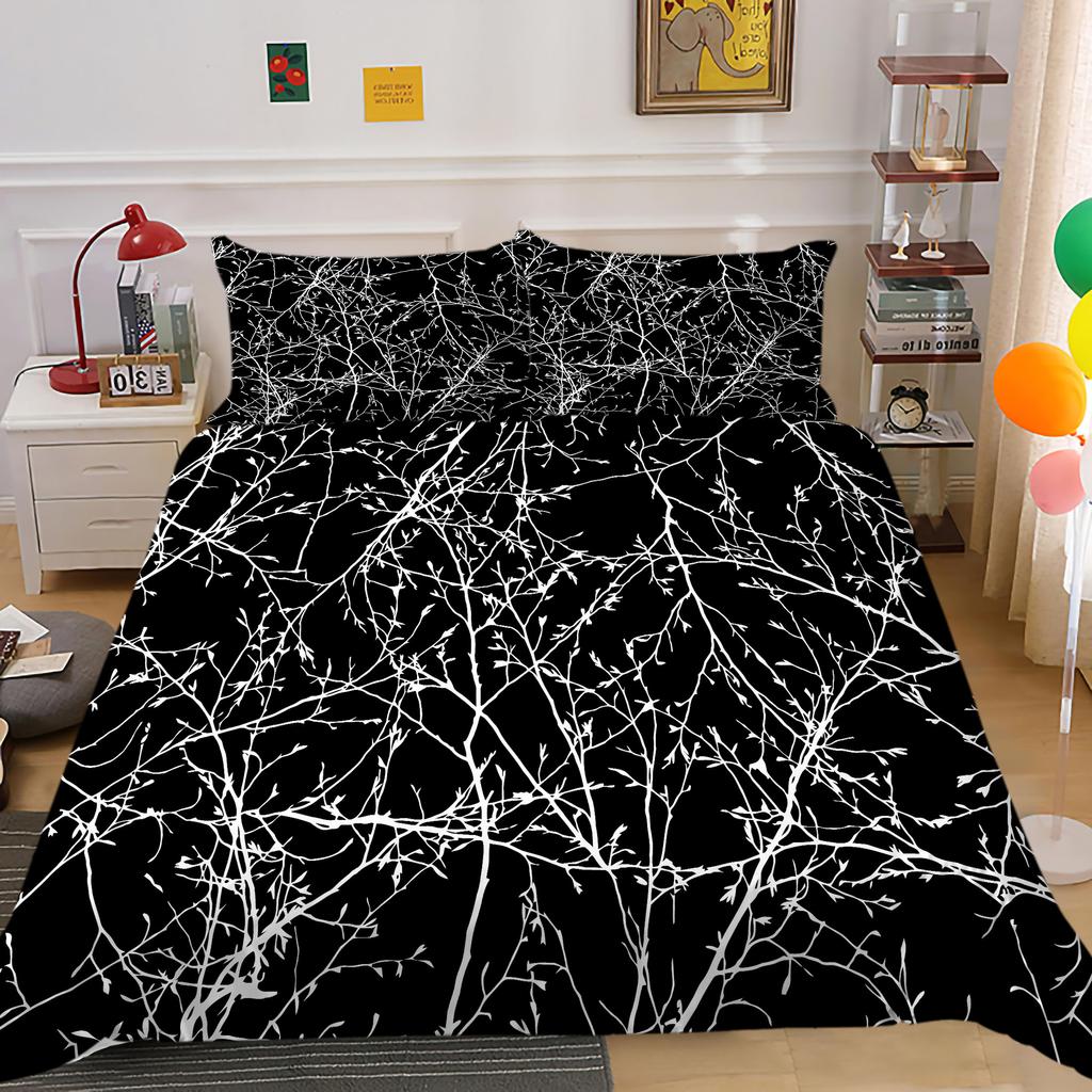 High Definition Digital Printed Bedding Set with Colorful Geometric Patterns, Quilt Covers, Pillowcases, Ultra-fine Fiber Fabric, Soft Home Decoration