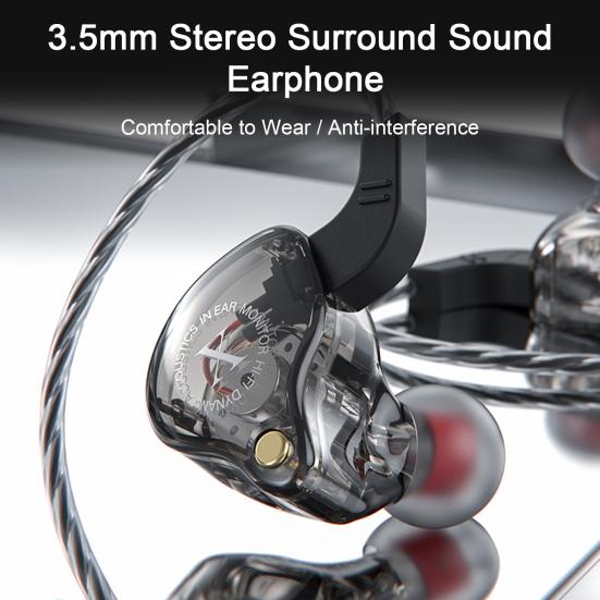 Проводная гарнитура стерео объемный глубокий бас музыкальный плеер эргономичные 3,5 мм проводные наушники игровые наушники телефон аксессуар