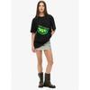 Oversized T Shirt Black Lime Slice With Suck It And See Text Casual Wear For Women Summer Street Style Fashion Top