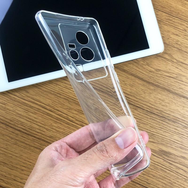 Для vivo iQOO 11 iQOO11 Pro 5G тонкий кристально чистый прозрачный мягкий чехол из ТПУ на заднюю панель, защитный чехол для камеры