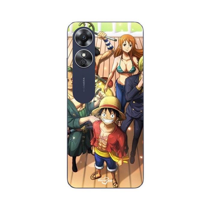 Coque de téléphone - MANIACASE - Oppo A17 - One piece manga anime - Silicone TPU - Souple