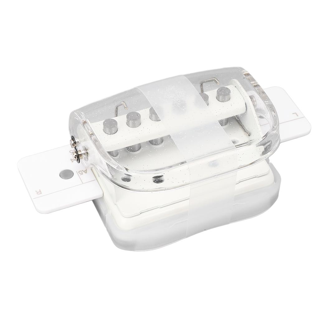 A4 B5 A5 Paper Puncher Transparent Handheld Loose Leaf Paper Hole Punch for School Office Transparent White