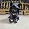New Cat Statue Witch Grim Reaper Decorative Resin Black Cloak Grim Reaper Feline Micro Decor Garden Home Office