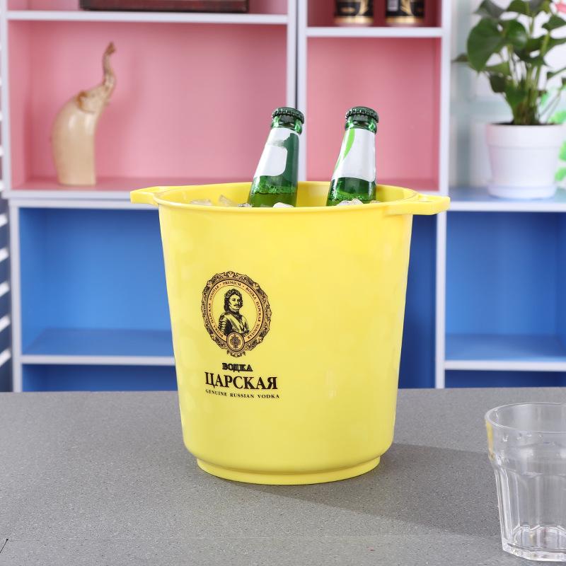5L Portable Plastic Ice Bucket for Beer, Fruit, and Chilled Drinks