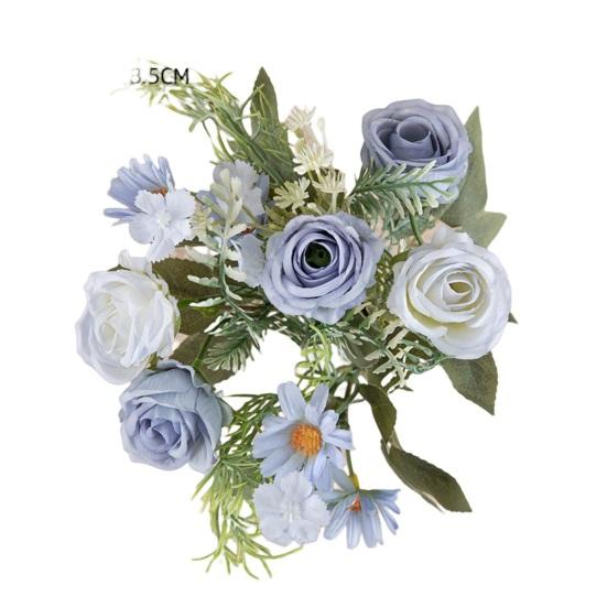 Красивый Искусственный Букет Многослойными Лепестками Красочные Декоративные