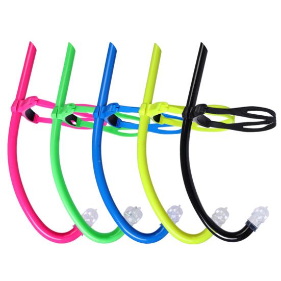 Трубка для обучения плаванию с трубкой для дайвинга, дыхательная трубка с оголовьем, жидкий силиконовый загубник, трубка для взрослых и детей