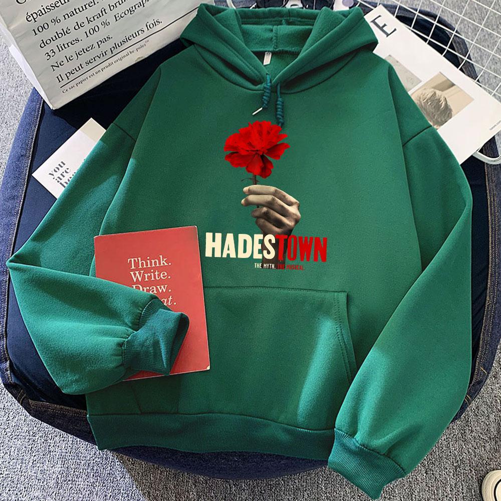 Musical Hadestown Hoodies for Women/Men Winter Casual Printing Sweatshirts Roupas Femininas Sudaderas Pocket Fleece Female Hoody