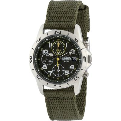 Мужские часы Seiko SND377R Импортная зарубежная модель Аналоговый хронограф из нержавеющей стали
