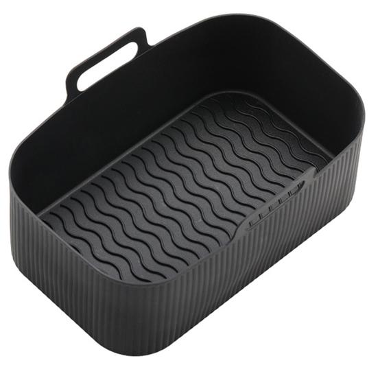 Сковорода для аэрофритюрниц, удобная, хорошая прочность, многоразовая воздушная сковорода с вкладышем, силиконовый поднос, товары для дома