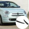 Матовая черная ABS накладка на верхнюю решетку переднего бампера для Fiat 500 2016-24