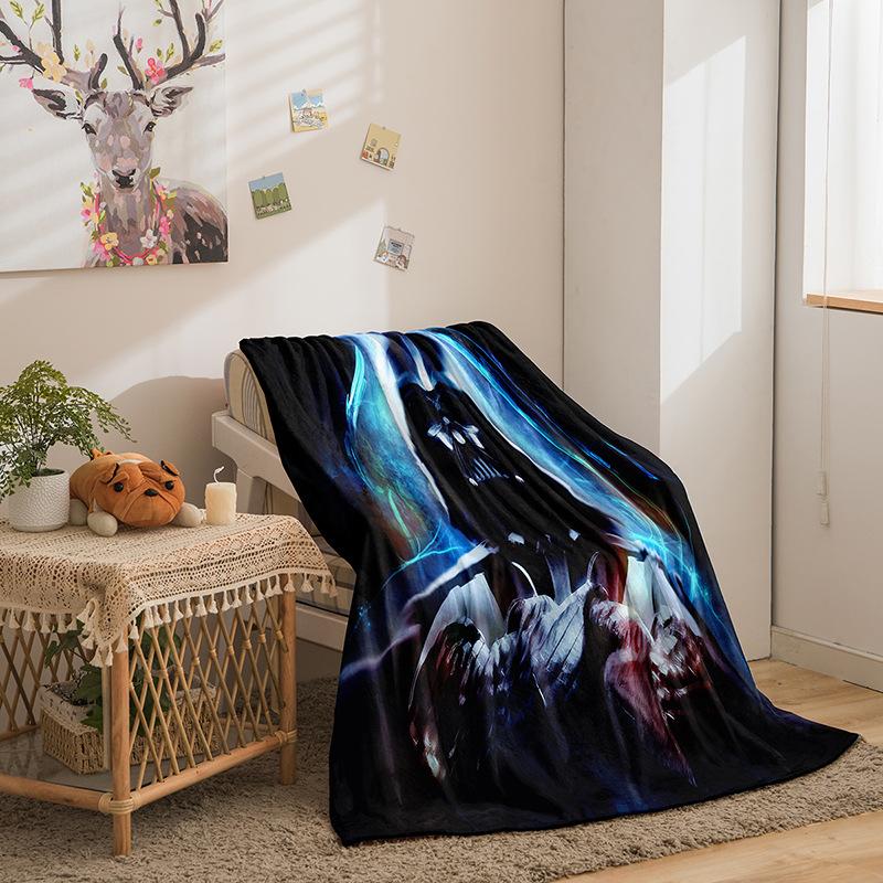 Column Double-Sided Flannel 3D Digital Printed Blanket Blanket