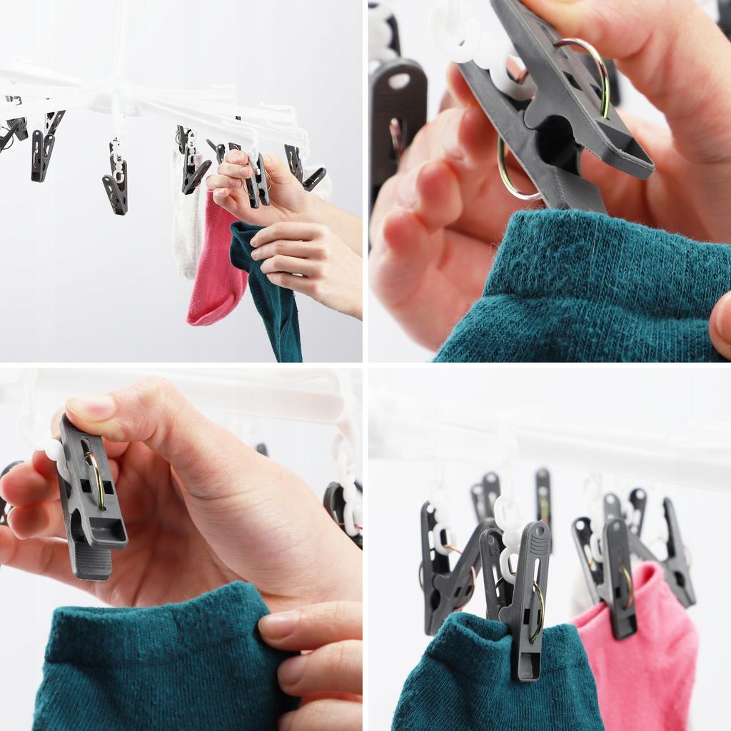 KADAX Сушилка Вешалка для Белья Носки Стирка Носки 16 Прищепок Карусель