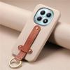 Wrist Strap Diamond Ring Stand Phone Case For Xiaomi Redmi Note 15 Pro Plus 5G Premium Leather Solid Color Hard Anti-fall Cover