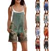 Rompers For Women Summer Casual Sleeveless Overall Comfy Loose Spaghetti Strap Romper Fashion Jumpsuit With Pockets