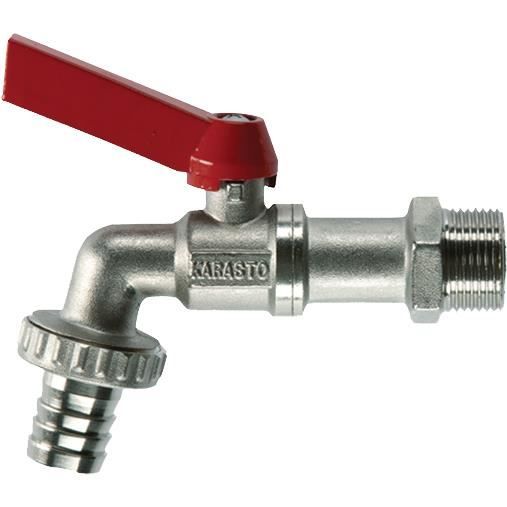 Vanne sphérique GARDENA 1/2 - pour tuyau de 13 mm - libération rapide d'eau - filetage G 3/4